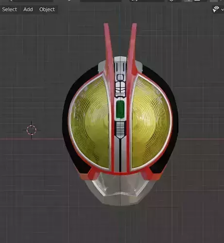 Kamen rider Faiz 3D printable cosplay helmet 3D print model