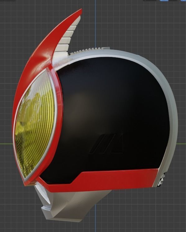 Kamen rider Faiz 3D printable cosplay helmet 3D print model_2
