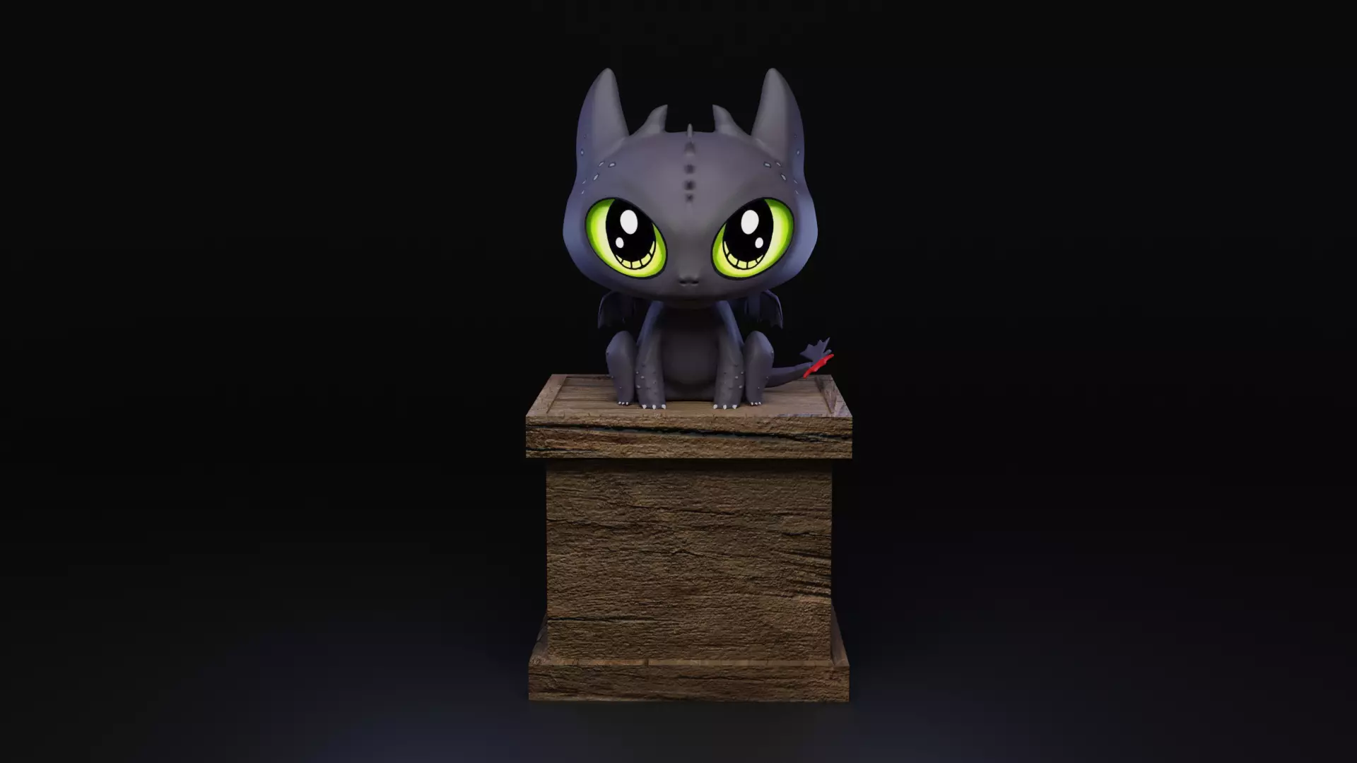 Mini Toothless 3D print model_0