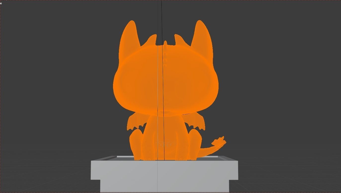 Mini Toothless 3D print model_5