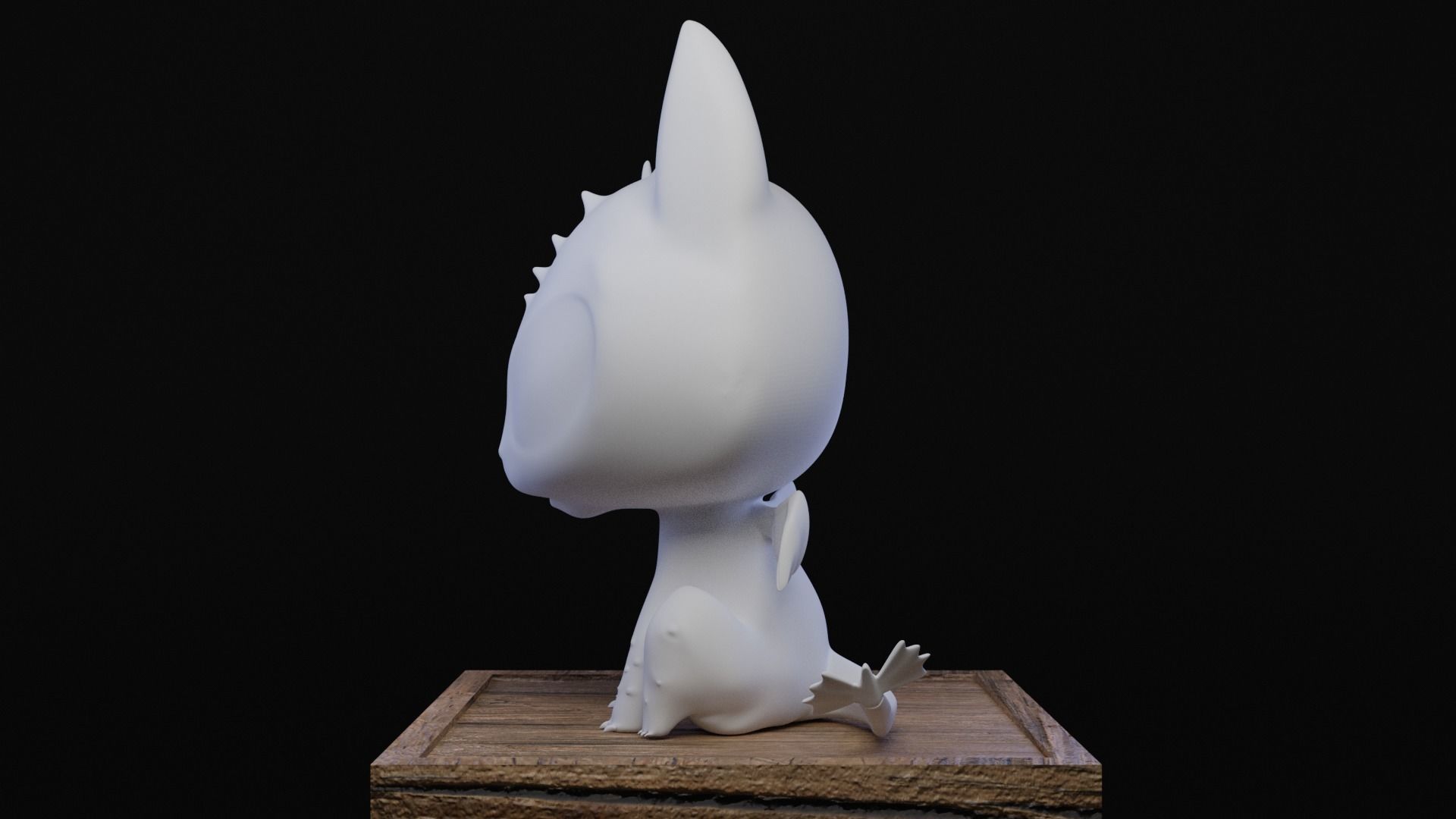 Mini Toothless 3D print model_3