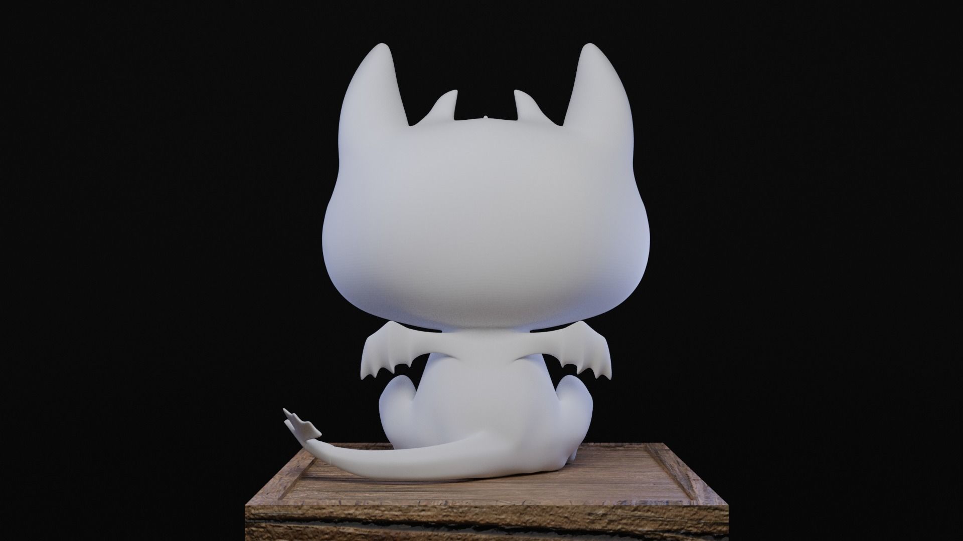 Mini Toothless 3D print model_2