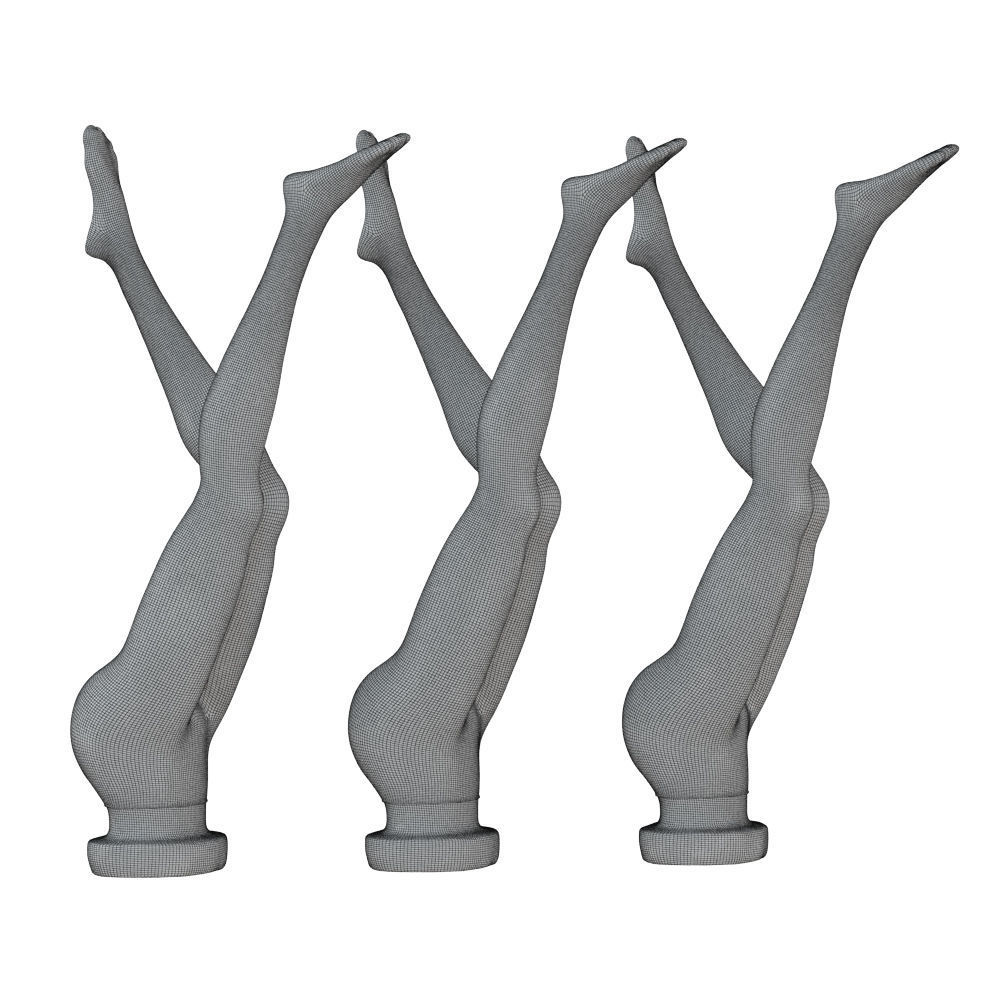 Female mannequin legs in pantyhose 106 3D model_5