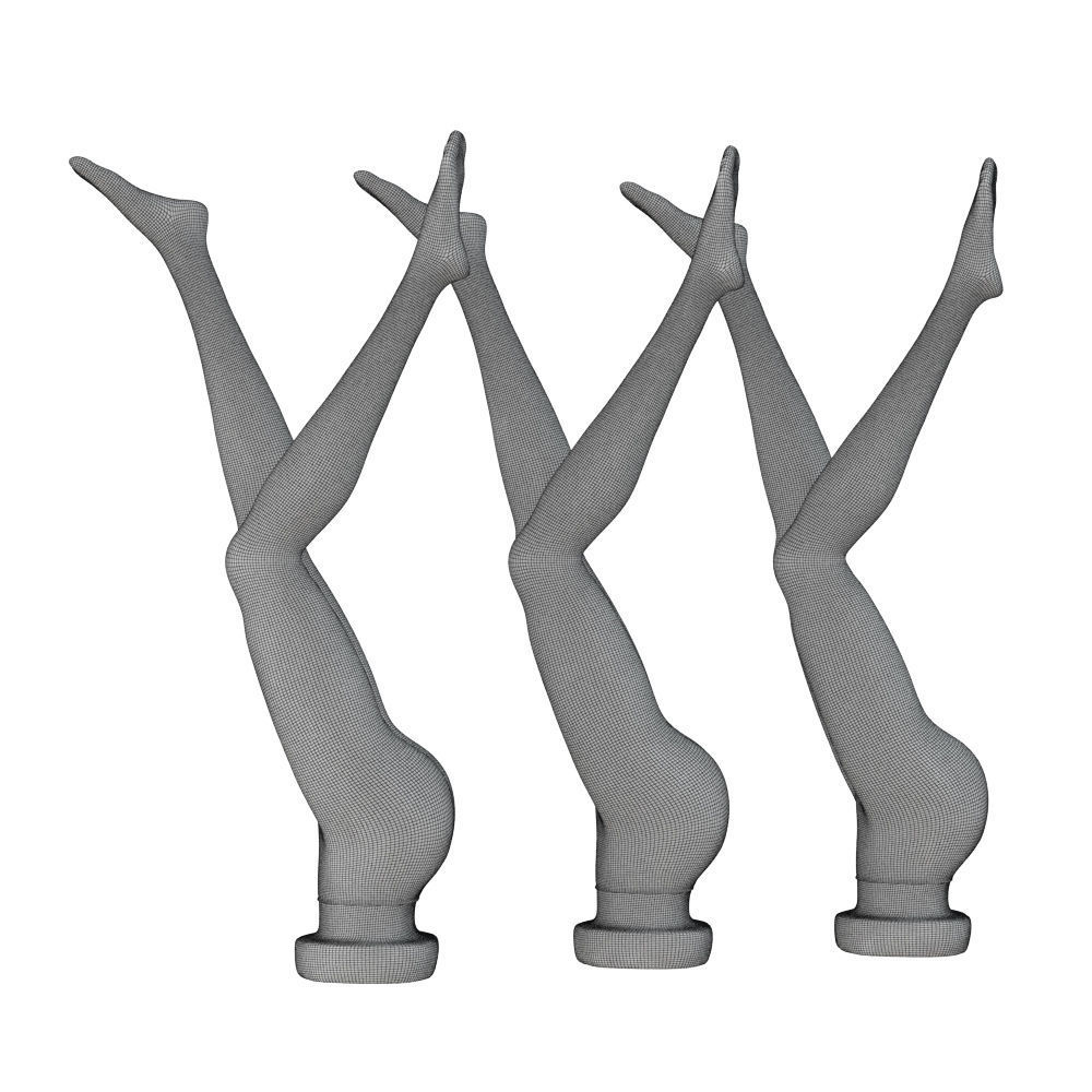 Female mannequin legs in pantyhose 106 3D model_6