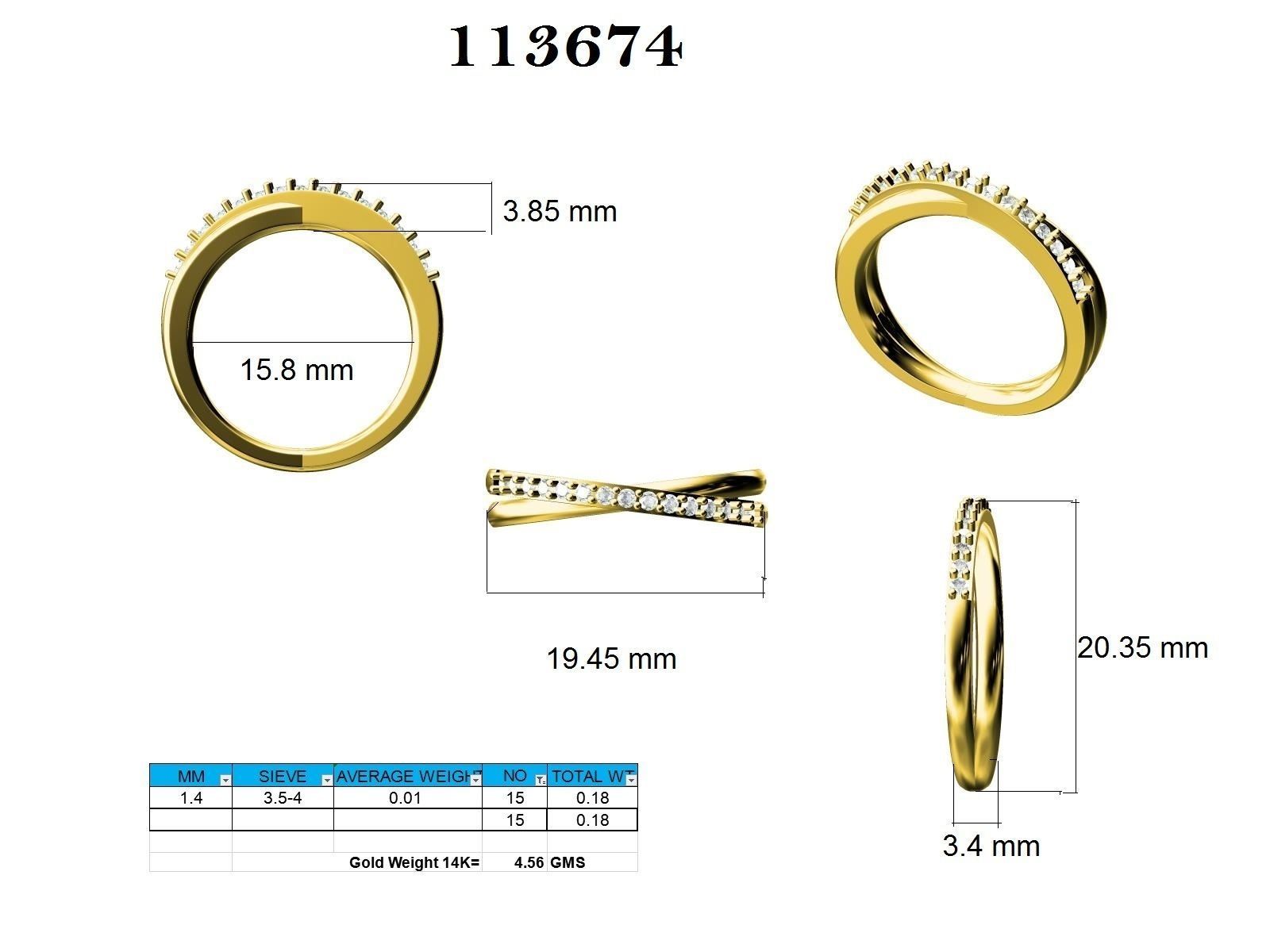 Ring - 113674 3D print model_12