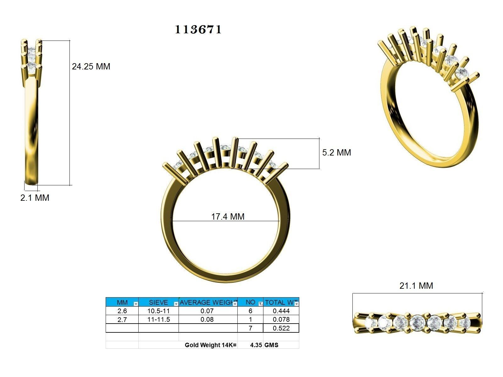 Ring - 113671 3D print model_12