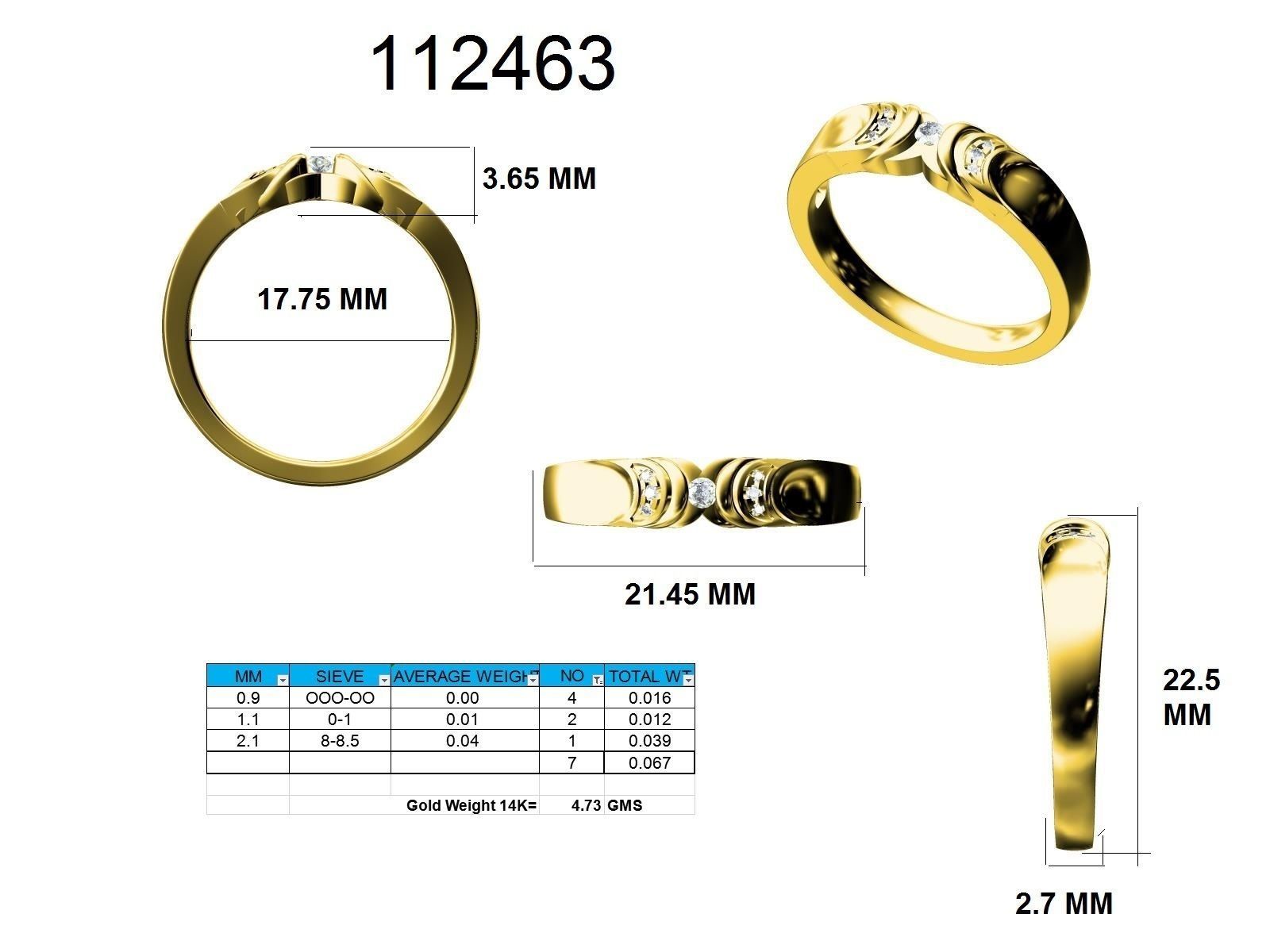 Ring - 112463 3D print model_12