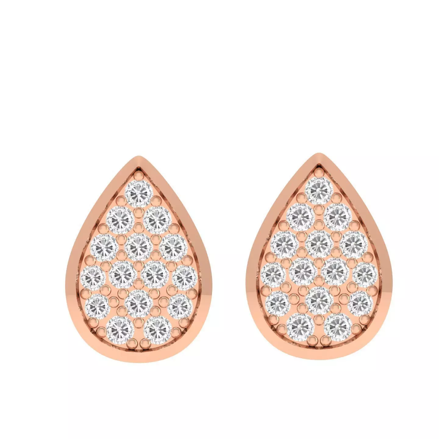 Women Earrings 3dm stl render detail 3D print model