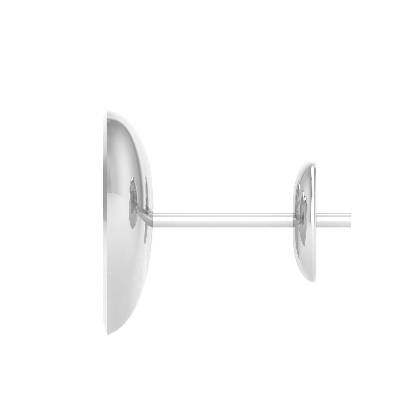 Women Heart Earrings 3dm stl render detail 3D print model_4