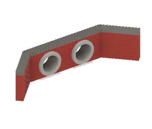Model Railway Brick Pipe Culverts 3D print model_5
