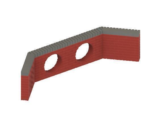 Model Railway Brick Pipe Culverts 3D print model_6
