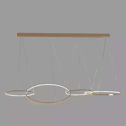 4 rings length 3D model