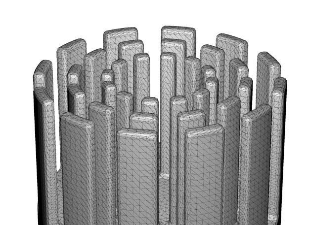 Round Copper Heat Sink 3D print model_3