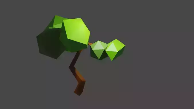 low poly tree