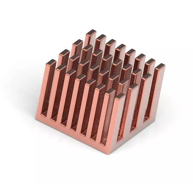 Classic Copper Heat Sink 3D print model_0