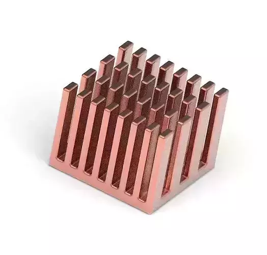 Classic Copper Heat Sink 3D print model