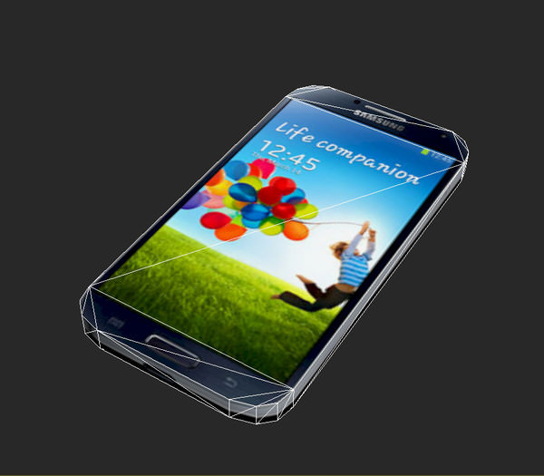 Samsung Galaxy S4 Low Poly Low-poly 3D model_2