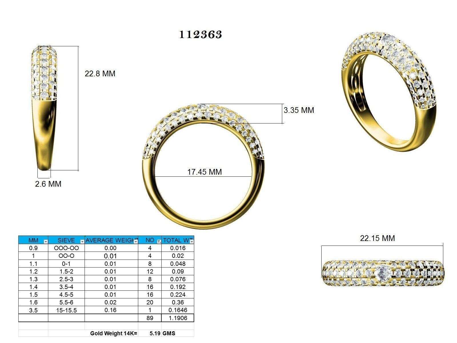 Ring - 112363 3D print model_12
