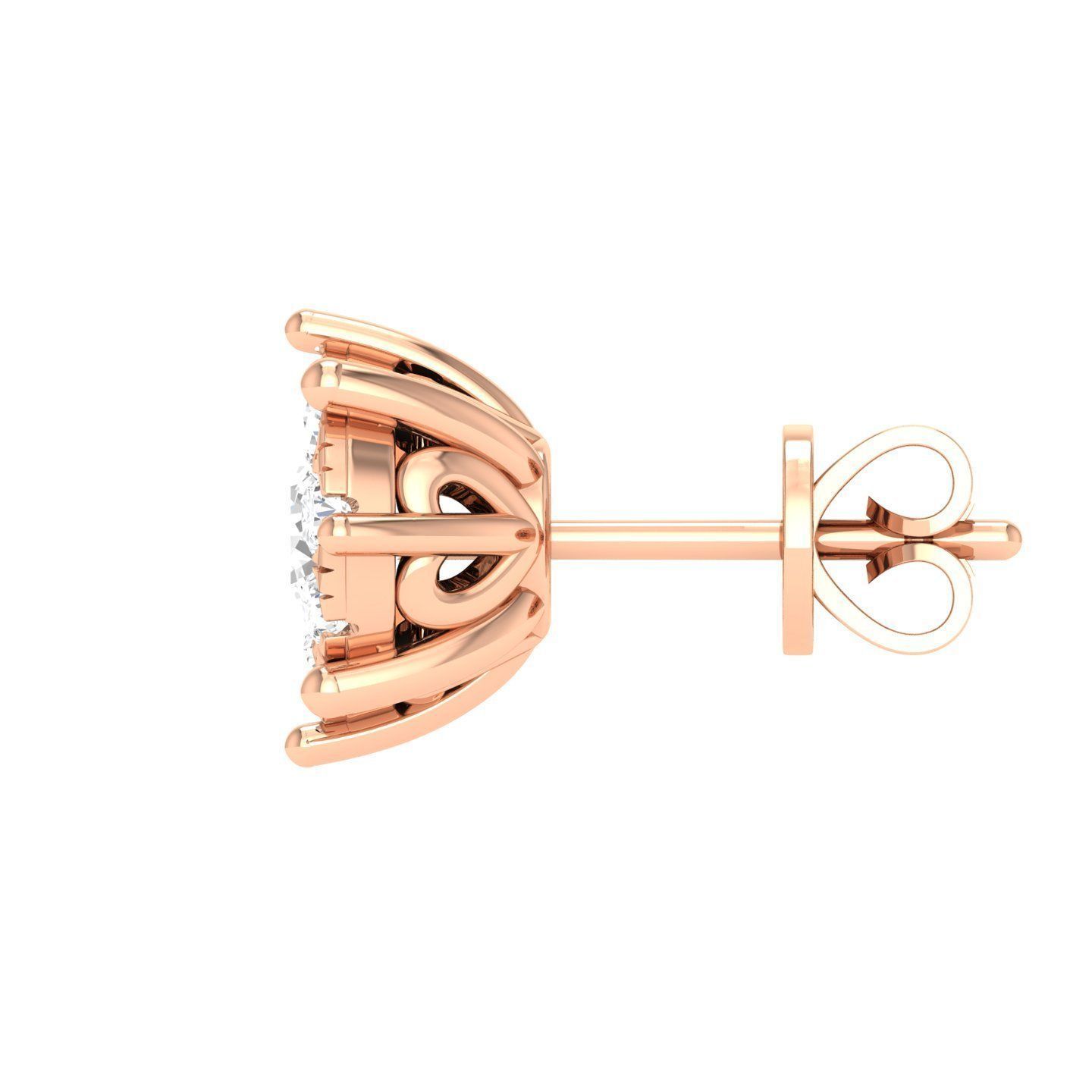 Women Round Earrings 3dm stl render detail 3D print model_1
