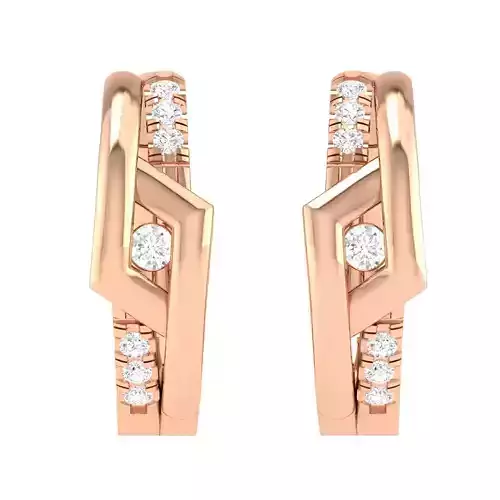 Women Earrings 3dm stl render detail 