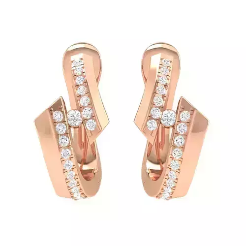 Women Earrings 3dm stl render detail  3D print model