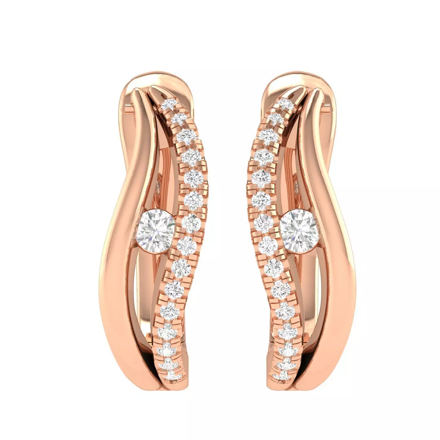 Women Earrings 3dm stl render detail 3D print model