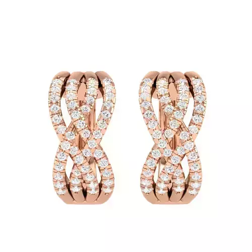 Women Earrings 3dm stl render detail 