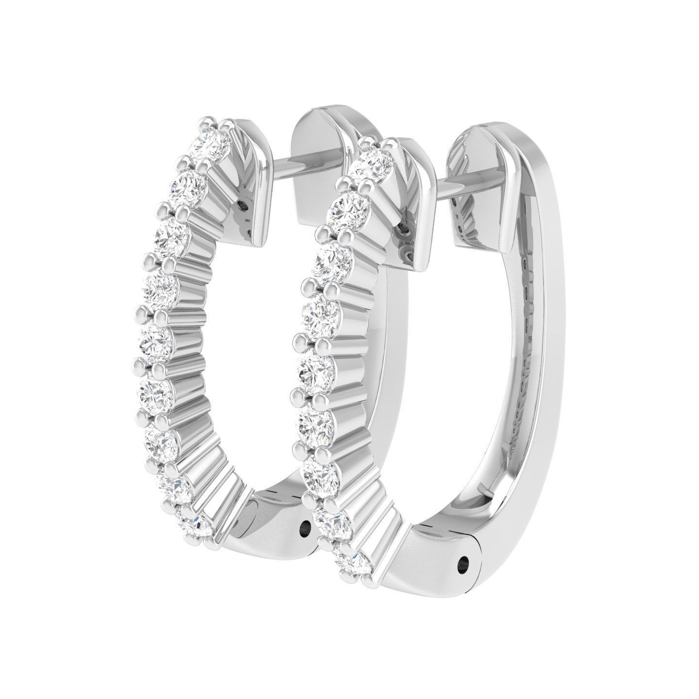 Women Earrings 3dm stl render detail  3D print model_5