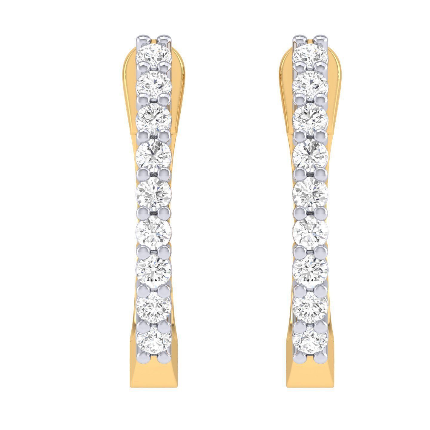 Women Earrings 3dm stl render detail  3D print model_6