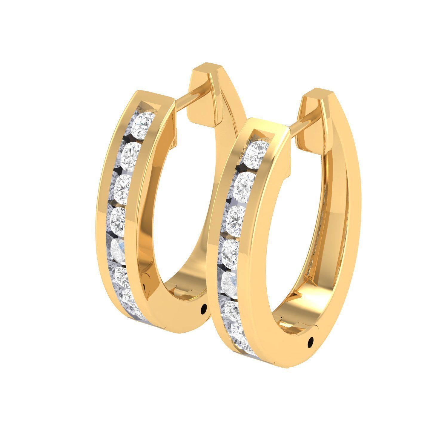 Women Earrings 3dm stl render detail  3D print model_8