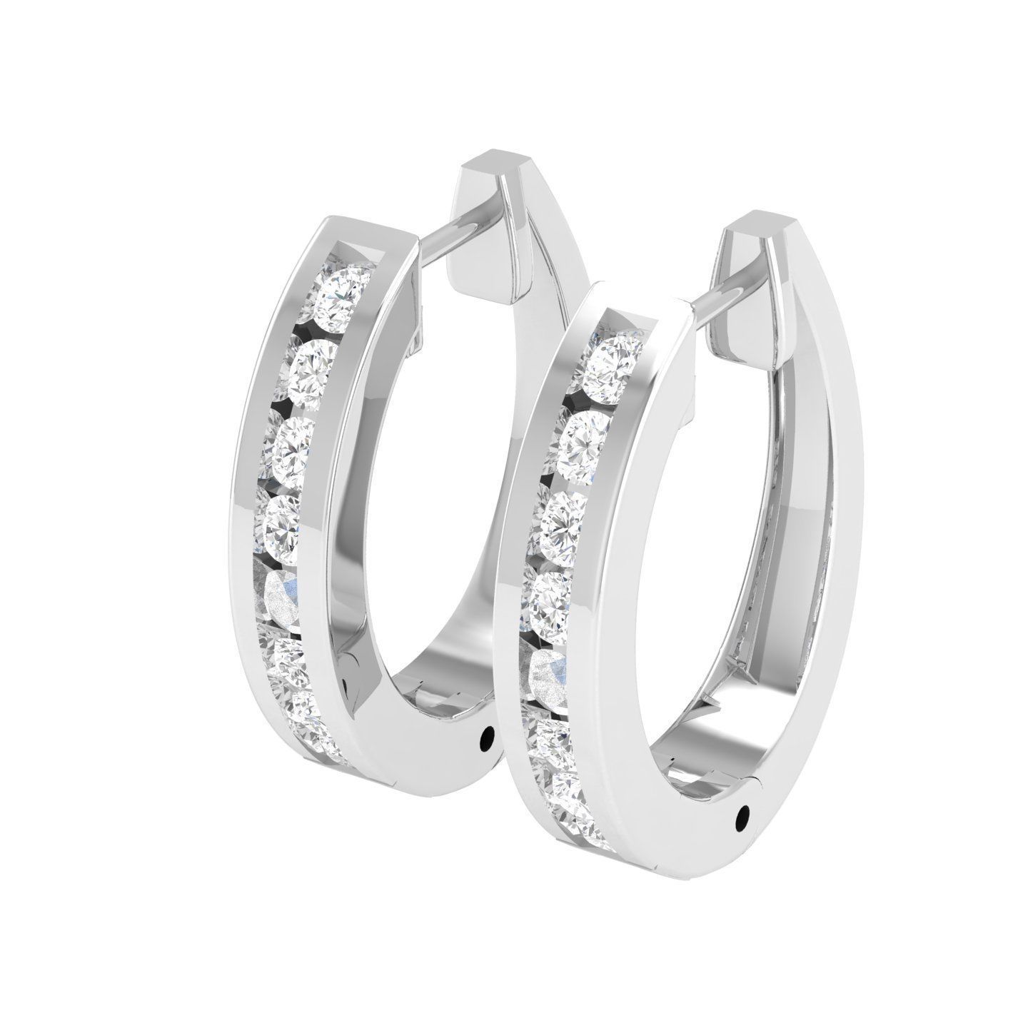 Women Earrings 3dm stl render detail  3D print model_5