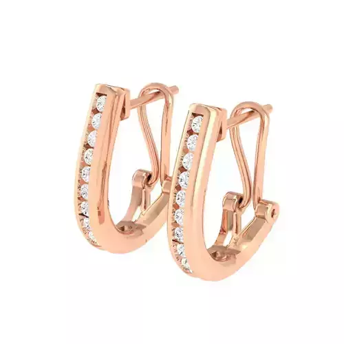 Women Earrings 3dm stl render detail 