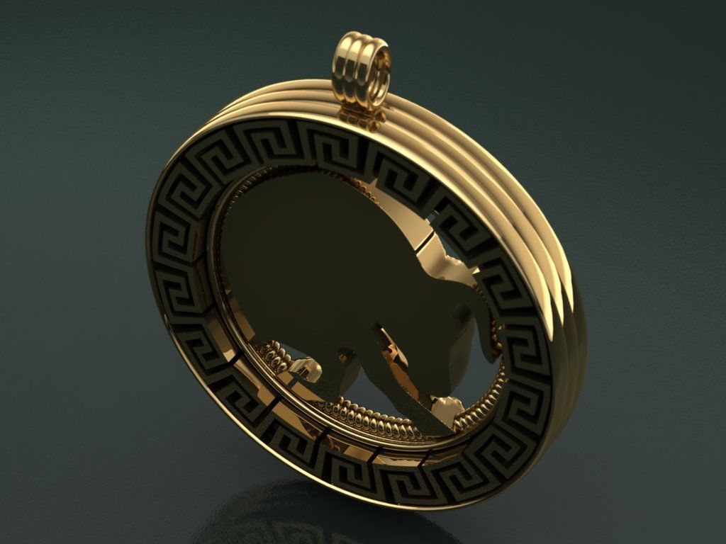 bull Pendant - Taurus 3D print model_5