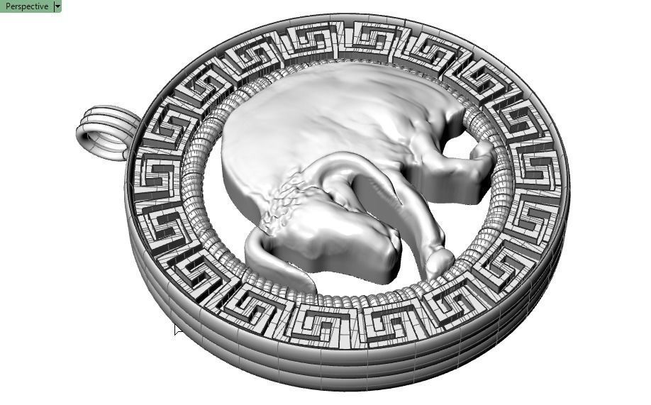 bull Pendant - Taurus 3D print model_17