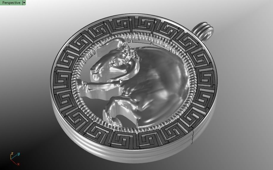 bull Pendant - Taurus 3D print model_16