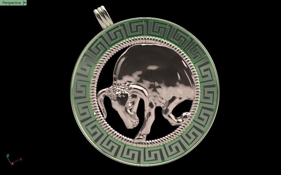 bull Pendant - Taurus 3D print model_20