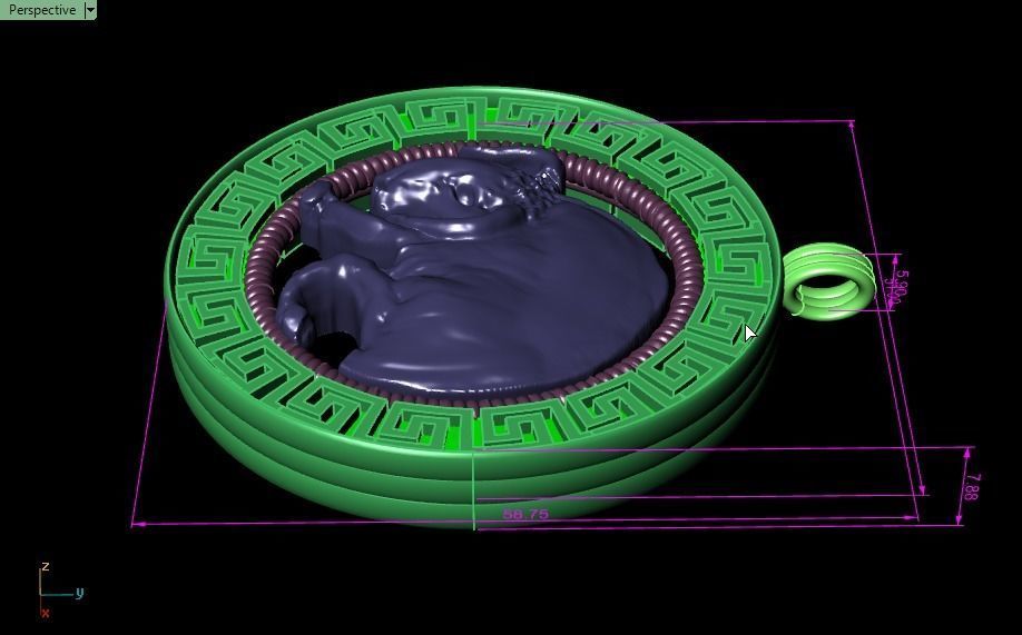 bull Pendant - Taurus 3D print model_15