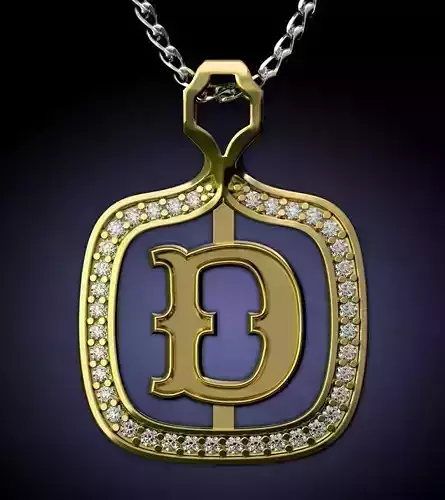 D Letter Pendant