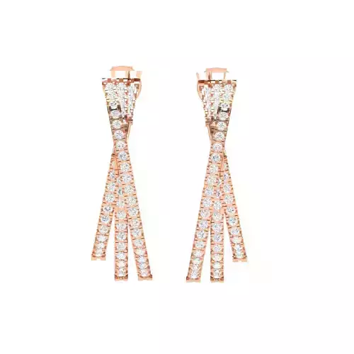 Women Earrings 3dm stl render detail 