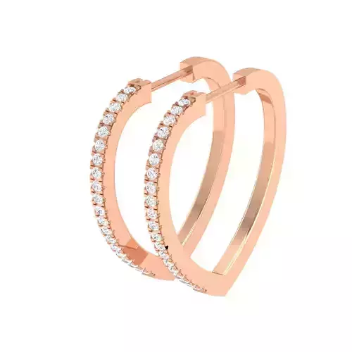 Women Earrings 3dm stl render detail 