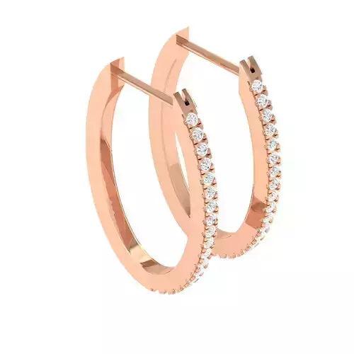 Women Earrings 3dm stl render detail 