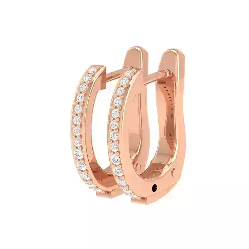 Women Earrings 3dm stl render detail 