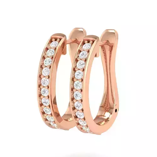 Women Earrings 3dm stl render detail 