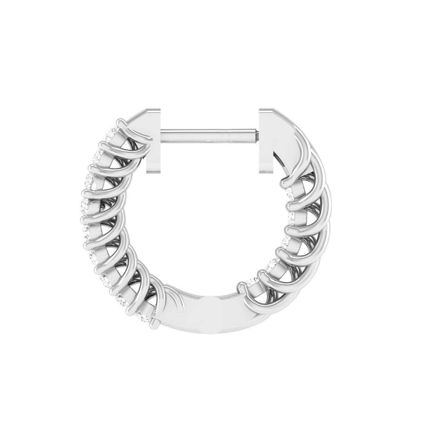 Women Earrings 3dm stl render detail  3D print model_4