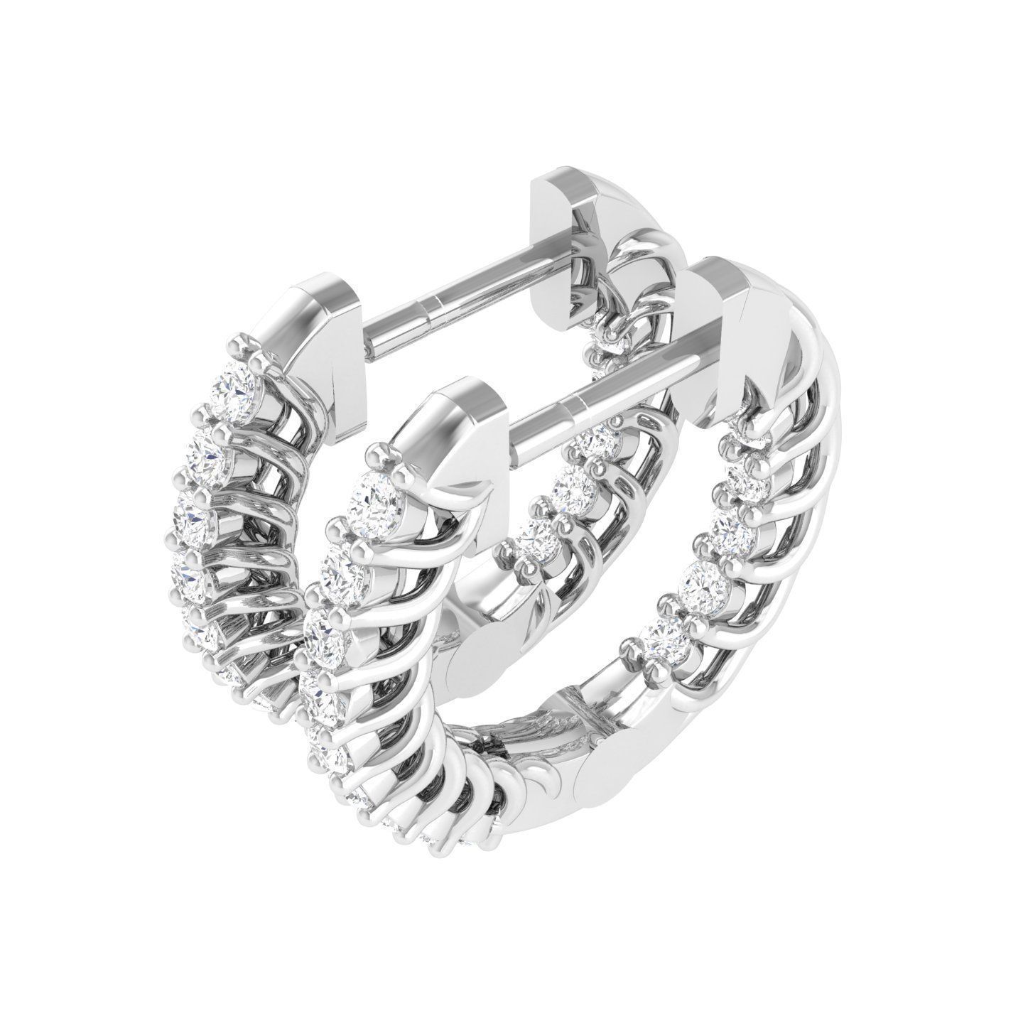 Women Earrings 3dm stl render detail  3D print model_5