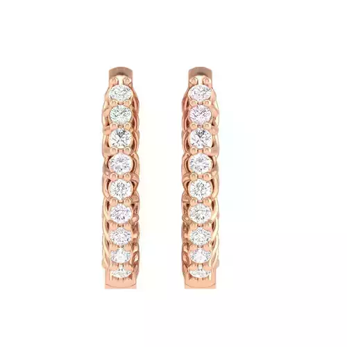 Women Earrings 3dm stl render detail 