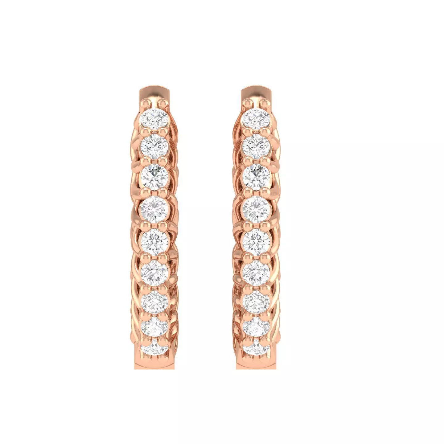 Women Earrings 3dm stl render detail  3D print model_0