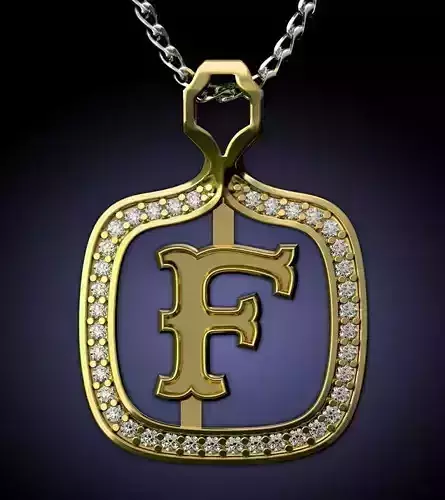 F Letter Pendant