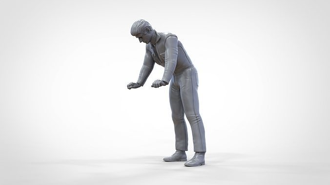 N6 Mechanic bend over car  3D print model 3