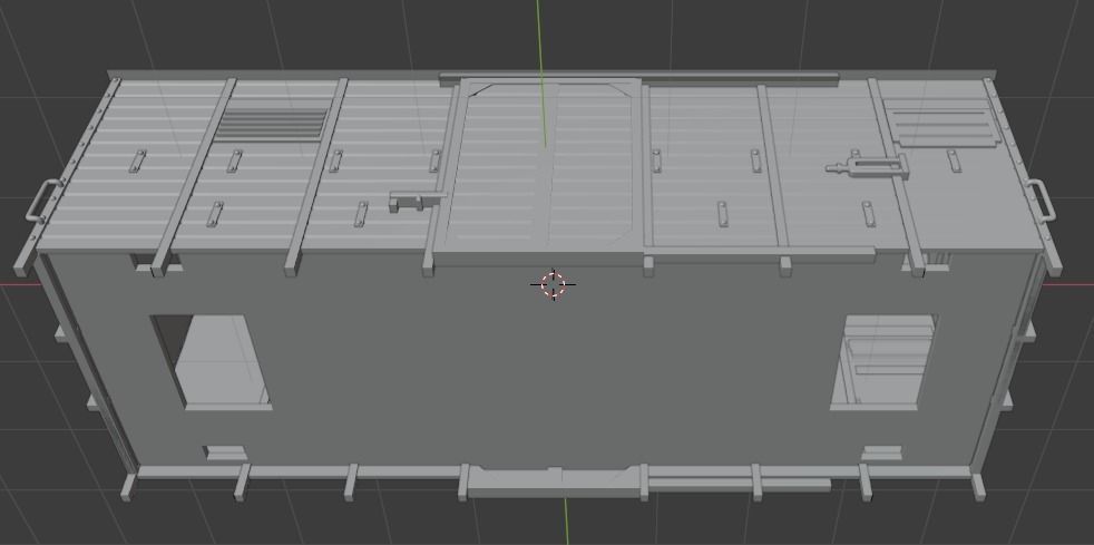 H0 1-87 scale Gr 20 freight car 3D print model_11